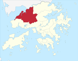 Hong Kong Yuen Long District locator map